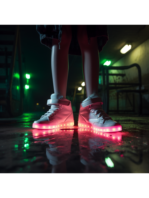 LED Light Multi Color Unisex High Top Charging LED Shoe